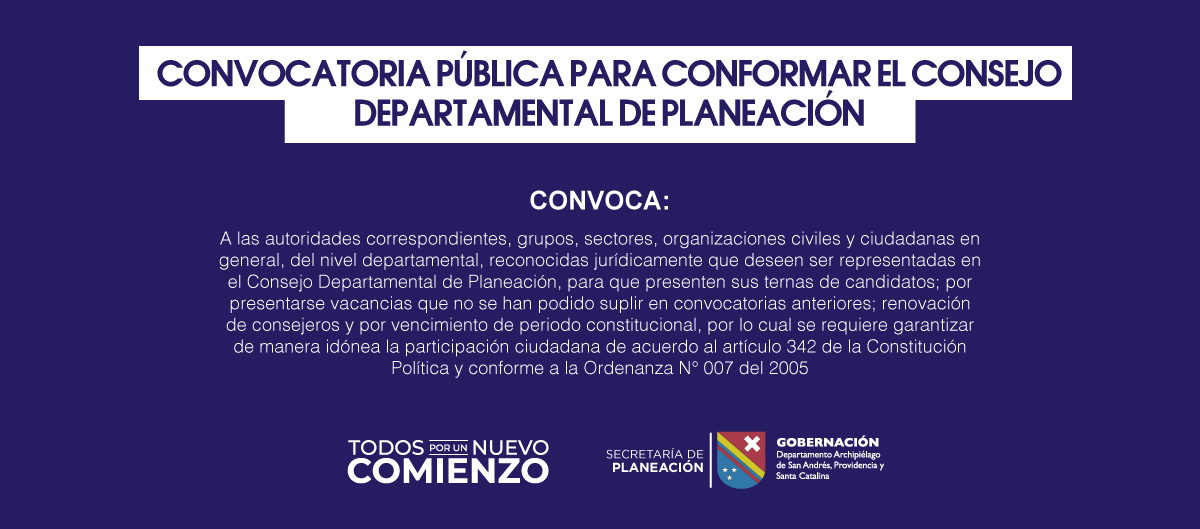 convocatoria PLANEACION 561