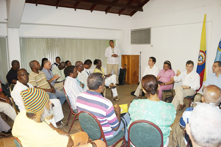 Reunión de pescadores con el Presidente