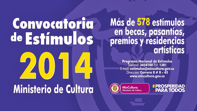 SECRETARÍA DE CULTURA INVITA A LA CONVOCATORIA DE ESTIMULOS 2014‏