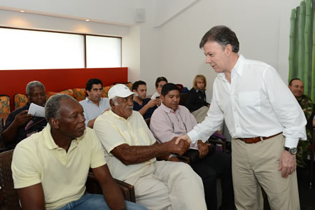 Presidente se reune con los perscadores