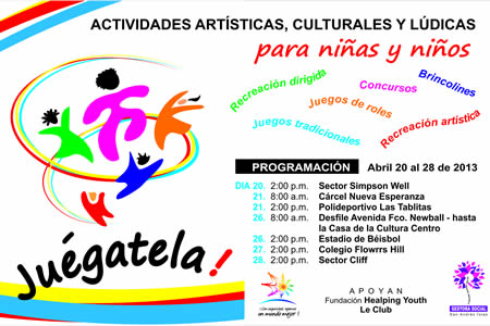 volante programación juegatela 2013 2